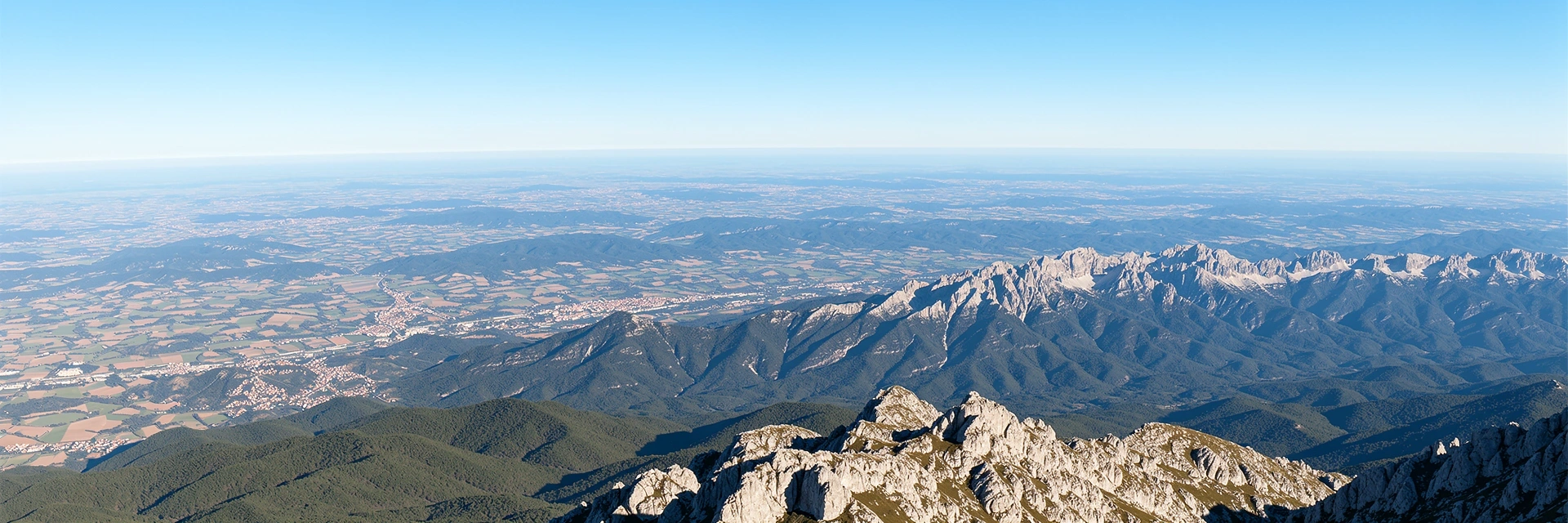 Vue panoramique de l'horizon